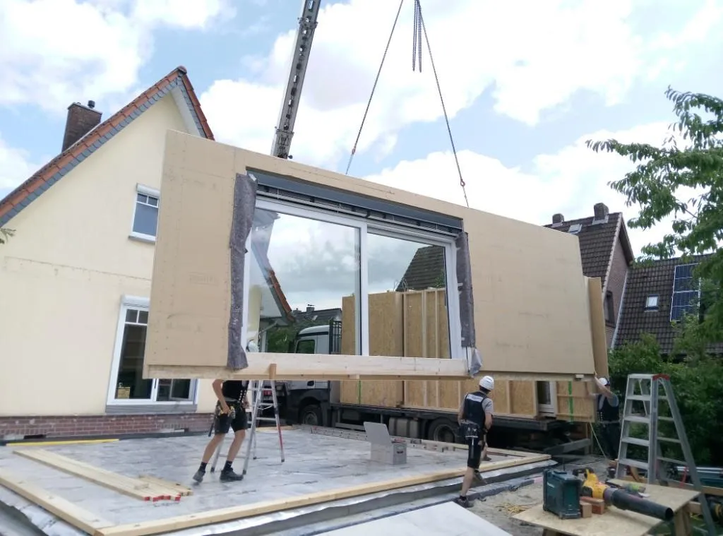 Anbau in Holzrahmenbauweise - Bild 2